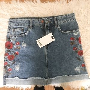Zara Embroidered Skirt